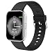 maxtop Smart Watch with Curved Screen - Waterproof Health Watch for Android/iOS Phone with All Day Heart Rate Monitoring and Alarm, Sleep Mornitoring and Exercise Data Monitoring for Unisex (Black)