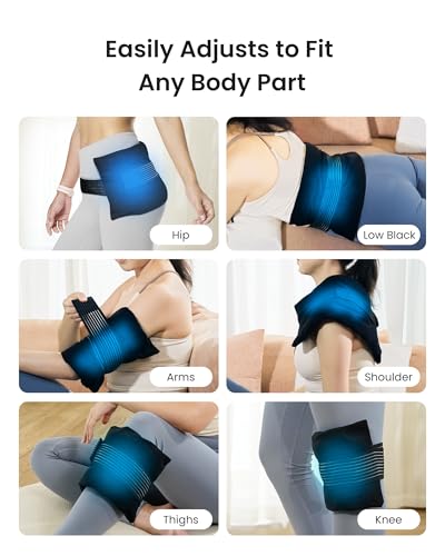 Koonie Extra 2 Large Ice Packs for Back Pain Relief with Extension Strap, Cold and Hot Packs for Injuries, Reusable Lower Back Ice Pack Wrap for Lumbar Surgery, Sciatica, Herniated Disc, Coccyx Pain — view 6