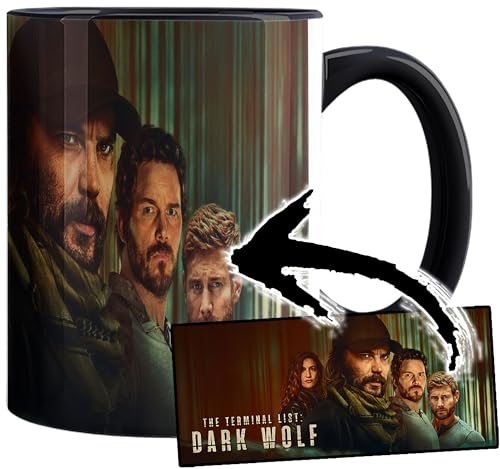 Bild: The Terminal List Dark Wolf Taylor Kitsch Tom Hopper Tasse Innen & Henkel Schwarz Keramikbecher Mug f�r 14,99 EUR bei amazon.de
