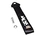 JDM MUGEN POWER Black Racing Drift Rally Car Tow Towing Strap Belt Hook Universal x1