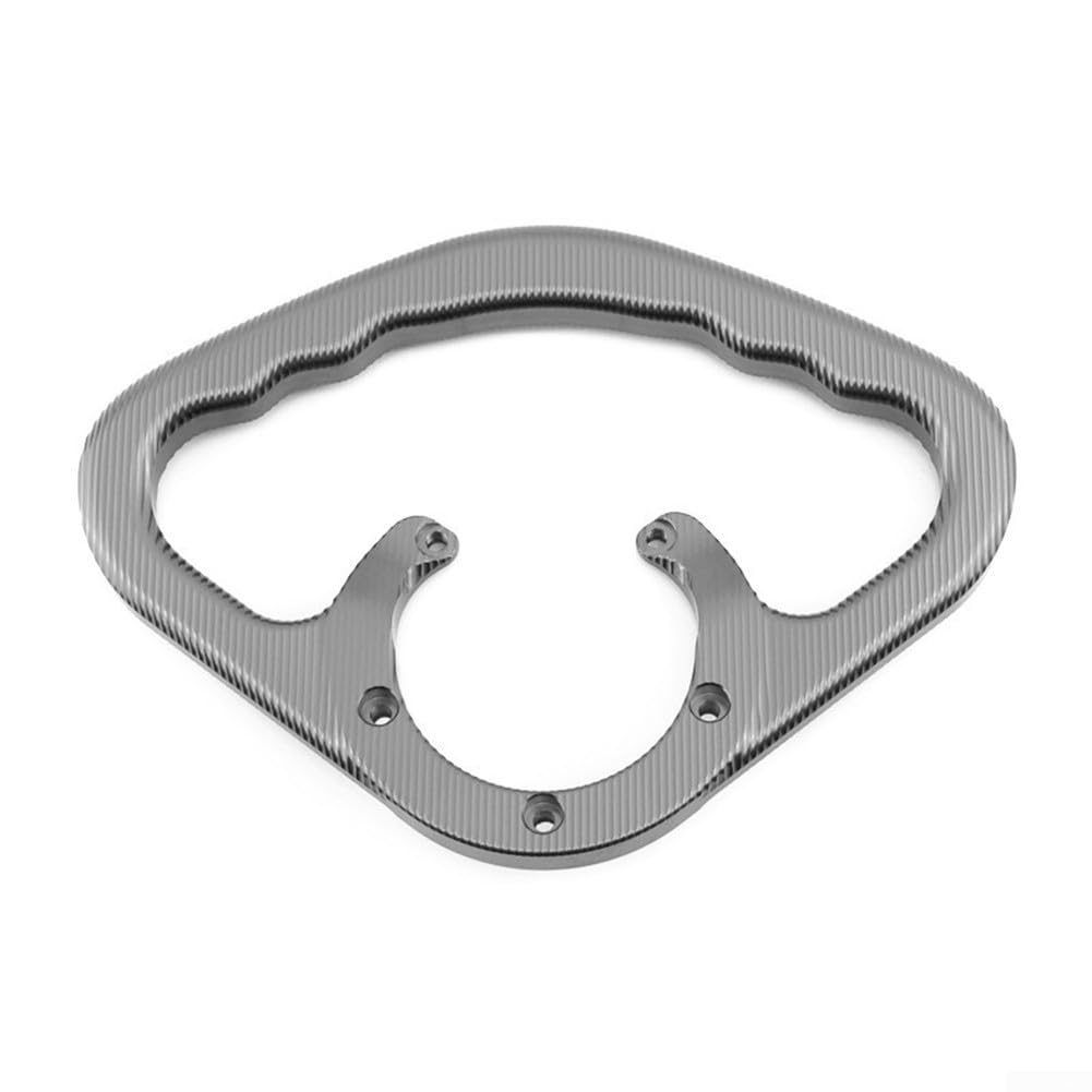 HpLive Poignée de réservoir passager de moto en aluminium pour Yamaha FZ1 FZ6 R1 R6 MT-07 pour MT-09 XJ6 (argenté)