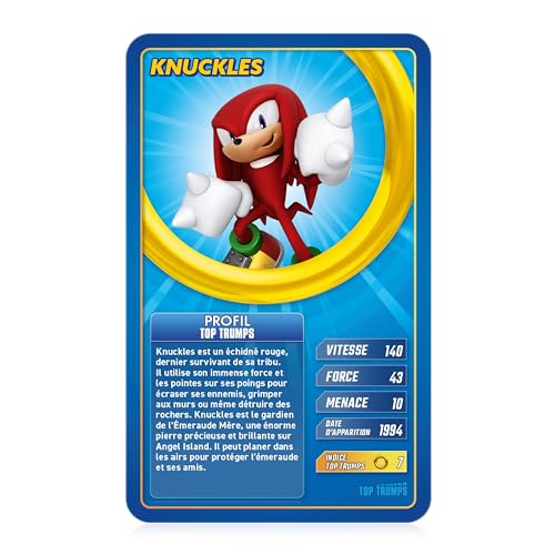 Winning Moves Top Trumps Sonic Jeux de cartes Jeu de Société Jeu de batailles Jeu de voyage De 2 à 6 joueurs A partir de Version Française - vue 6