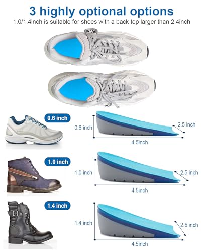 Plantillas elevadoras para hombres y mujeres 1.4 pulg miniatura 3
