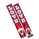 Bannière décorative pour la saint-valentin : ces bannières de porte sont parfaites pour ajouter une touche festive à votre maison
