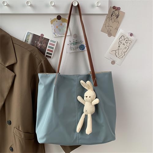 Sac à bandoulière anti-désordre noir en nylon avec compartiments amples - 6