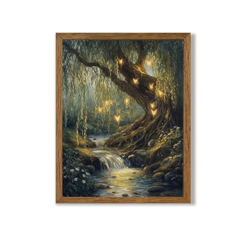 Urmoya Vintage Forest of Fairy Nature Wall Art, Landscape Tree