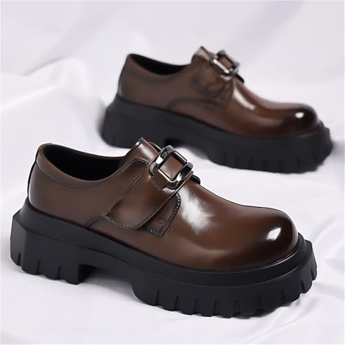 Men's Spring Leather Derby Shoes British Style Casual Formal Shoes Thick Sole Stylish Versatile Oxford Shoes for Men2