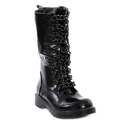 Bottines pour femme Toocool H18090 confortables style motard noir 40