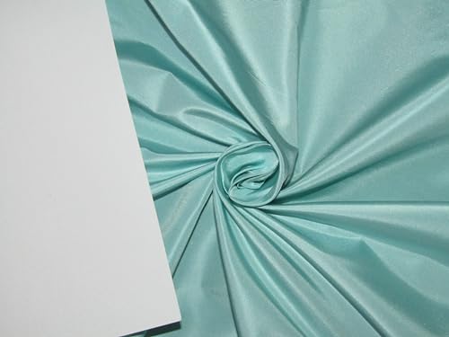 Taffetas 100 % pure soie bleu océan 32 momme pour haute couture d'exception