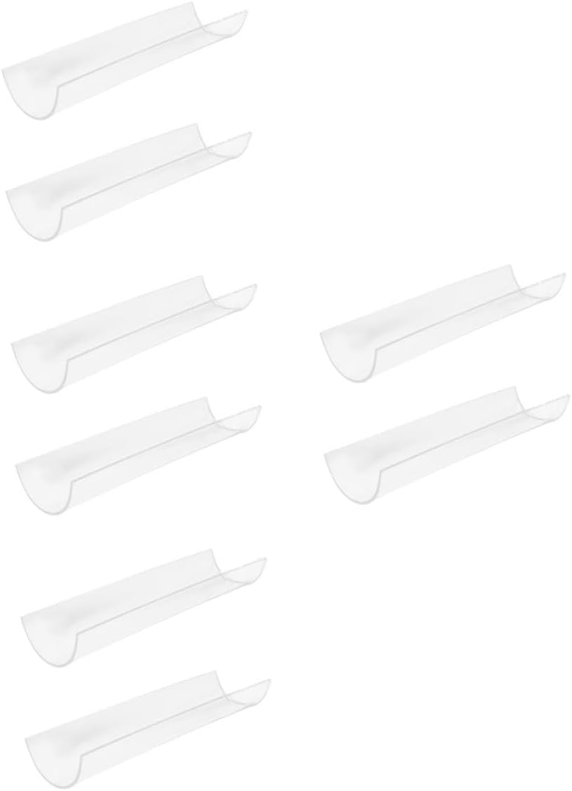 Mobestech 8pcs Acrylic U-shaped Cake Roll Molds for Roll Creation Easy to Baking Tool for Home Bakers Design for Precision Shaping for Dessert Making