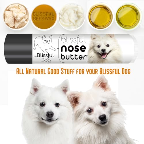 Image of The Blissful Dog American Eskimo Nose Butter for Dry, Cracked Skin, Lick-Safe Dog Nose Balm with Moisturizing Shea Butter, Almond, Olive, and Essential Oils, Pet Supplies, Uncented, 0.15 oz.