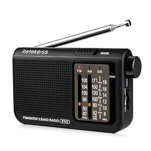 Retekess V117 FM AM SW Radio Schwarz