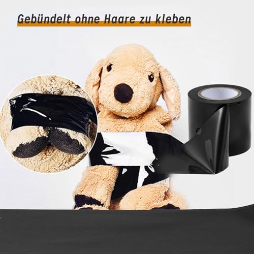 YUZHO Bondage Non-Glue Static Tape 16m Multi-Funktions-BDSM Bondage Paar Paar Erotik Geschenk schwarz
