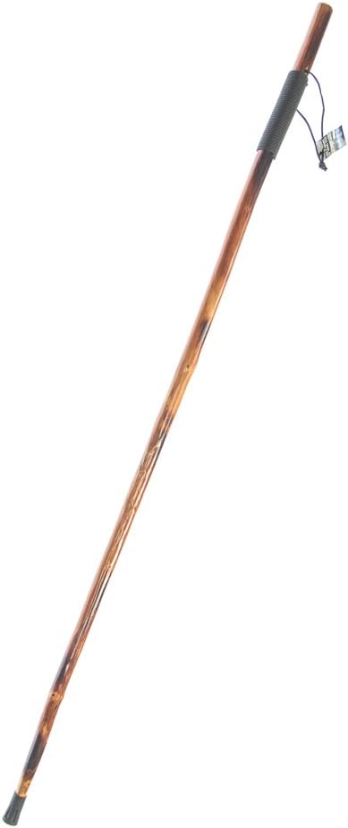 SE Survivor Series Black 12' Paracord Hiking/Walking Stick with 440 lb Pull Capacity, 55" - WS636-55BK