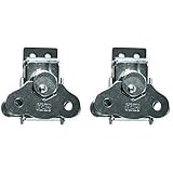 TCH Hardware - Steel Spring Loaded Butterfly Twist Latch and Keeper | Toggle Clamp Case Box Chest Closure | 2 Pack - Silver