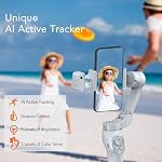3-Axis Téléphone Gimbal avec magnétique AI Tracker actif,Gimbal Stabilizer pour Smartphone,Phone Stabillizer pour l'enregistrement vidéo,Gmbal pour Android&iPhone,TikTok YouTube Vlogging Ki, L7C PRO PLUS +