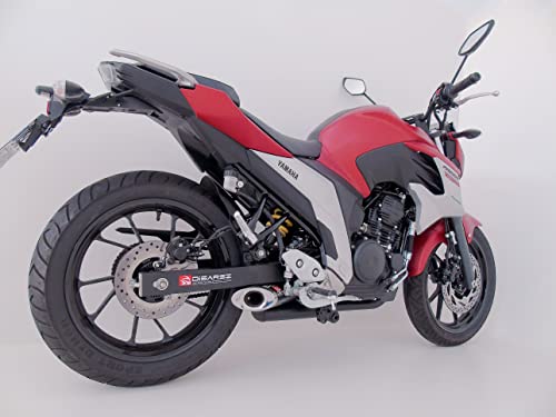 Escapamento Disarsz Fazer 250 2018 A 2023 Modelo S TAMPA CROMADA