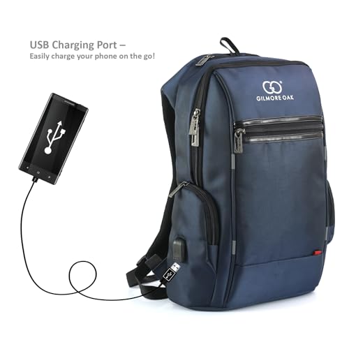 Image of Gilmore Oak Phoenix Compact Anti Theft Design Laptop Backpack Suitable up to 15.6 inch laptop size, With USB Charging Port (22 Liters)
