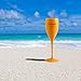 Orange Veuve Clicquot Yellow Label Acrylic Plastic Champagne Flute Cup