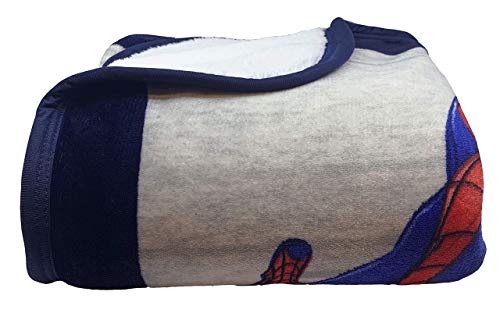 Jay Franco Marvel Spiderman City Swinger Sherpa Throw Blanket 2-Piece Bundle-Includes Throw Blanket, Pop Up Hamper #TOP2