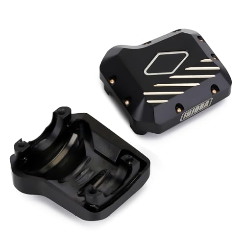 Couvercle Diff Laiton Noir INJORA 8280 Pièce Upgrade TRX4 RC