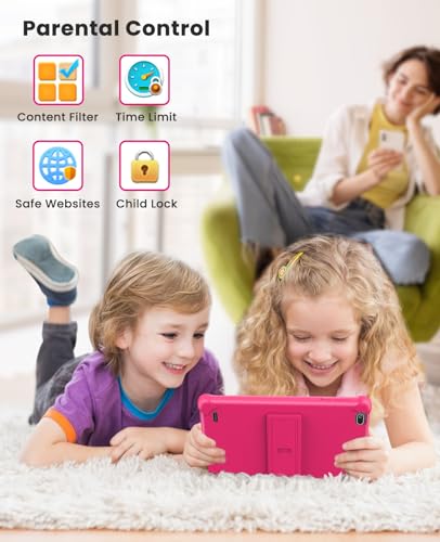 FANGOR Kids Tablet 8 inch - Toddler Tablet for Kids, Android Edition Tablet with 2GB RAM 32GB ROM, WiFi, Dual Camera, Children\'s Tablet with Parental Control, Shockproof Case