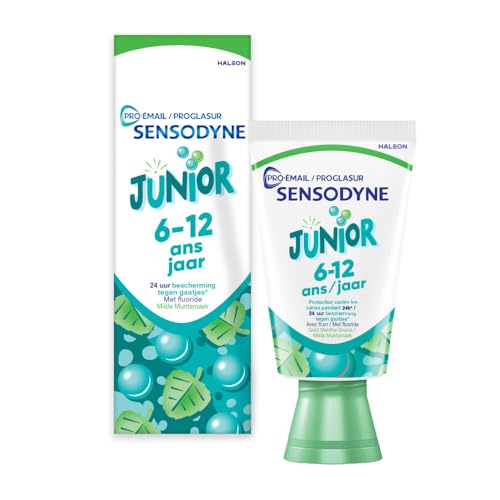 SENSODYNE - Zahnpasta für Kinder Pro-Email Junior – 6/12 Jahre – schützt vor Karies für 24 Stunden – stärkt den Zahnbelag sanft… – Ansicht 1