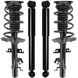 Detroit Axle - Struts Shocks for 2014-2017 Nissan Rogue 2017-2020 Rogue Sport, 2 Front Struts with Coil Spring 2 Rear Shock Absorbers 2018 2019 Replacement Suspension Kit