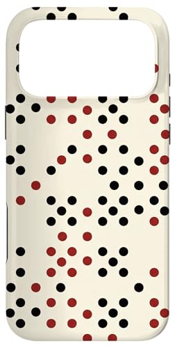 Minimal Dice Pip Dot �O���t�B�b�N �u���b�N ���b�h �N���V�b�N �J�W�m�X�^�C�� �X�}�z�P�[�X iPhone 17 Pro Max �p