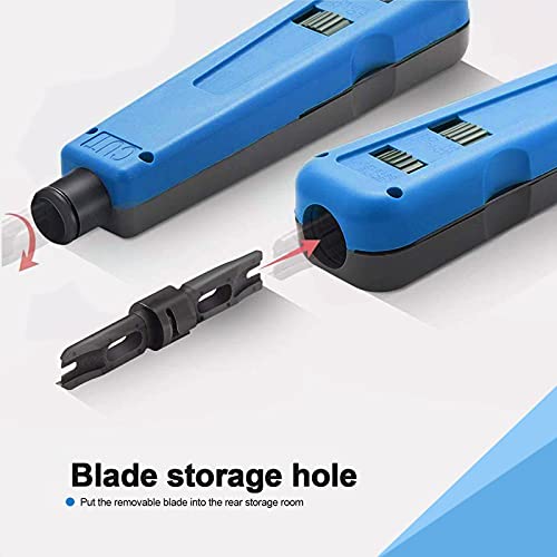 Bekatech Professional Impact And Punch Down Tool Kit With 110/88 Blade & Network Wire Stripper,Multifunction Hook Tool For Cat6A/Cat6/Cat5E/Cat5 Cable Telephone Impact Terminal Insertion Tools #TOP4