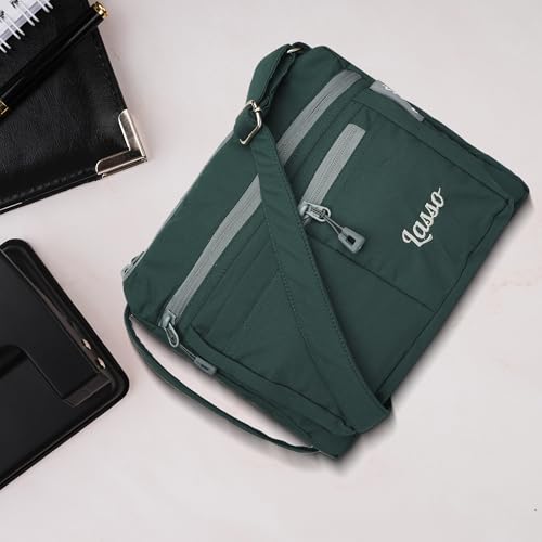 Image of Lasso Sling Bag For Women with Adjustable Strap Stylish Ladies Crossbody Polyester Sling Bag for Office, Causal, Travel & College | 5L Capacity & 5 Multiple Pockets (4 Zip & 1 Open Pocket)
