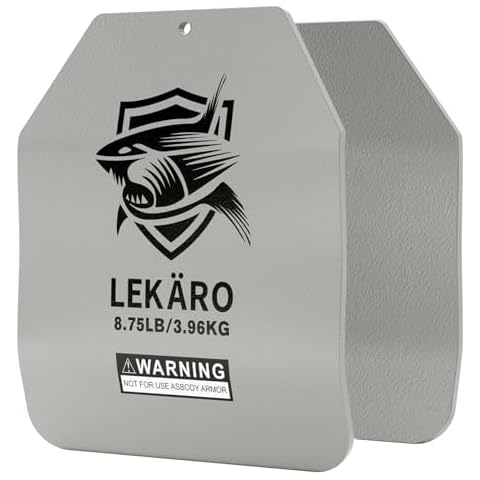 Curved Weighted Vest Plates 5.75/8.75/14.5LB Pair for Contoured Ergonomic Fit, for WODs, Strength Training, Running, Fitness, Heavy Workout (8.75LB) Cover