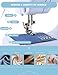 LoMoTive Sewing Machine for Beginners - Portable Electric Hand Mini Sewing Machine 12 Built-In Stitches with 2 Speed Foot Pedal Small Handheld Maquina de Coser Blue