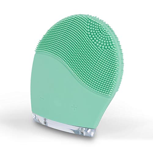 CREATE/FACE WAVE/Limpiador Facial Verde/Cepillo Facial de Silicona, Rejuvenece la Piel, Masajeador, para todo tipo de pieles, Tecnología Vibración Sónica, Protección contra el agua IPX5
