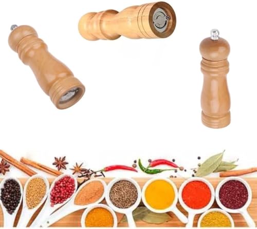 Moedor Manual Sal ou Pimenta. Fácil e prático para usar, com regulagem. Pode ser utilizado para moer