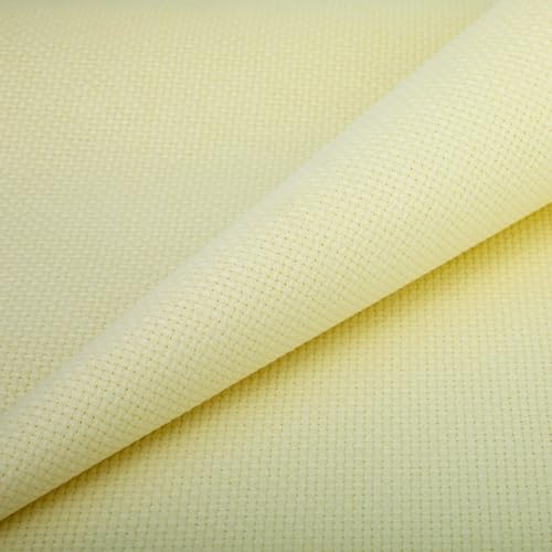 Image of Aida Cloth 14 Count Cross Stitch Fabric,19x28inch (14CT,Cream)