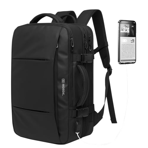 Mochila Mala de Mão Notebook Executiva Nordk Keeper Expansível Impermeável 36 Litros 10 Compartimentos