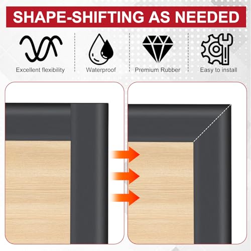 Kantenschutz Blech U-förmige, Selbstklebend Gummidichtung, EPDM Kantenschutzprofil, Fassungsprofil Kantenschutzprofil, Gummi Kantenschutz für Bleche, Autotüren, Metallplatten, Glasplatten (Länge 3 M)