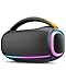 Ajblg Portable Bluetooth Speaker, IPX7 Waterproof Outdoor Speakers, Subwoofer, 80W Speakers Wireless Bluetooth withe 2EQ, USB Playback, TWS Pairing, RGB Lights, 24H Playtime for Party, Home, Camping