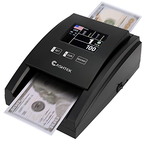 Cashtek Portable Counterfeit Bill Detector Machine, Automatic 4-Way Direction Usd Value Counting, Compact Counterfeit Money(Connect The Power To Use) #TOP6
