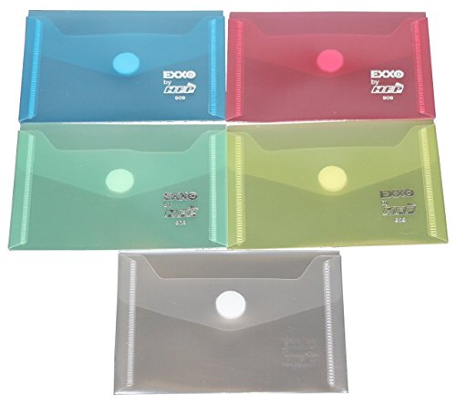exxo by HFP 90900 para documentos con velcro, A7 horizontal, 10 unidades), varios colores Cover