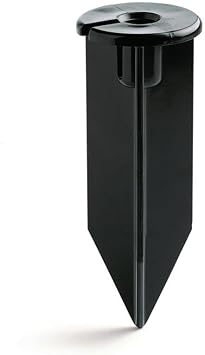 Kichler 12V Landscape Light Stake, Black | Corrosion-resistant ABS construction provides secure fixture support for landscape lighting (3 x 8), 15575BK
