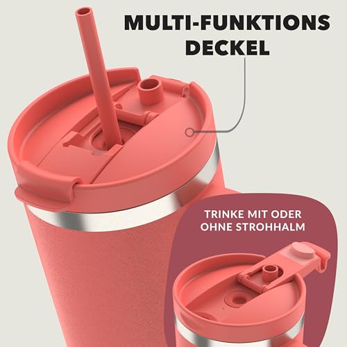 Contigo Streeterville Tumbler Thermobecher | Griff & Strohhalm | 29h kalt – Ansicht 3