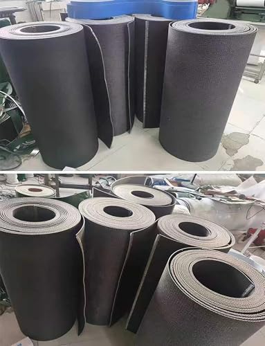Cinta transportadora de PVC con base plana de 110x28 cm 8