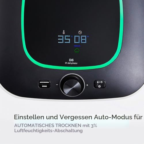 Foto von C.I. Infrarot Rohkost Dörrgerät CI IR D5 mit 5 Edelstahl Einschüben, Weiß