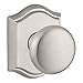 Baldwin HDROUTAR152 Reserve Half Dummy Round with Traditional Arch Rose in Matte Antique Nickel Finish