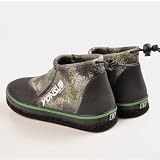 Aprilsunnyzone Zapatos de pesca de roca para hombres y mujeres con parte superior de neopreno de 5 mm y suela de fieltro reforzada con clavos de acero para un mejor agarre en vadeo y caza