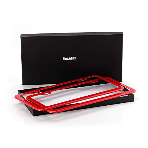 Deselen LPS-R01 Red License Plate Frame thumb #4