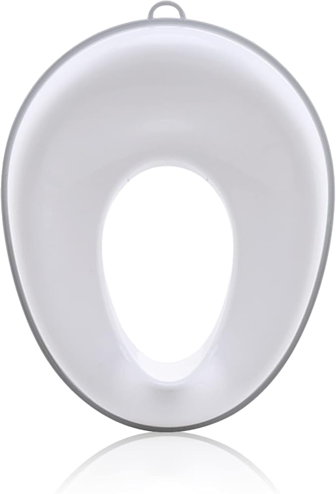 Kytpyi Potty Training & Step Stools,Seats Kytpyi Toddler Toilet Seat, Kids Toilet Seat, Potty Training Toilet Seat Topper with Durable Anti-Slip Rubber Rim, Non-Slip with Splashguard and Hanging Hook, Fits Round Oval Toilets (Grey)
