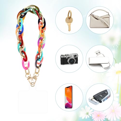 Vin Beauty Phone Wrist Strap Acrylic Phone Charms Strap Detachable Phone Bracelet Charm Strap for Phone Case Cellphone Lanyard with Tether Tab Phone Charms Wrist Strap for Phone Case - Thumbnail 5